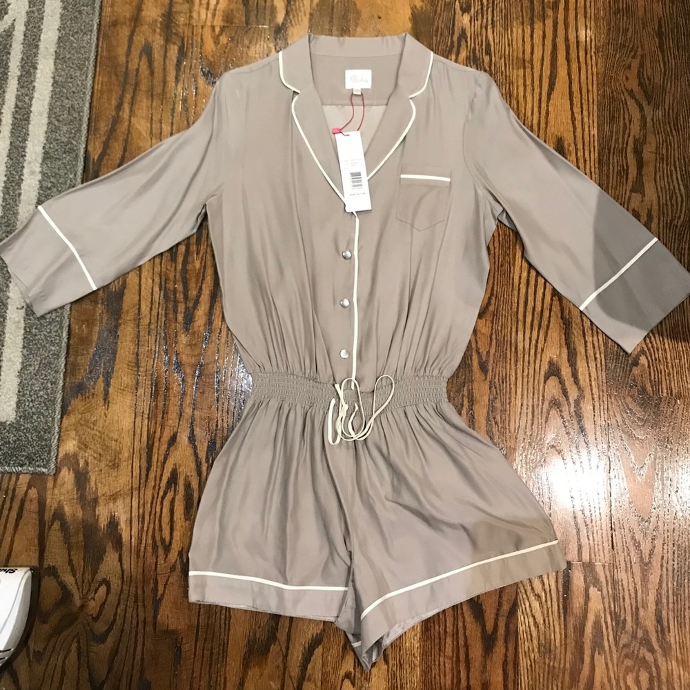 NWT Parker Silk Romper L